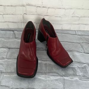 Y2K chunky heel ankle boots/heeled pumps size 7.5